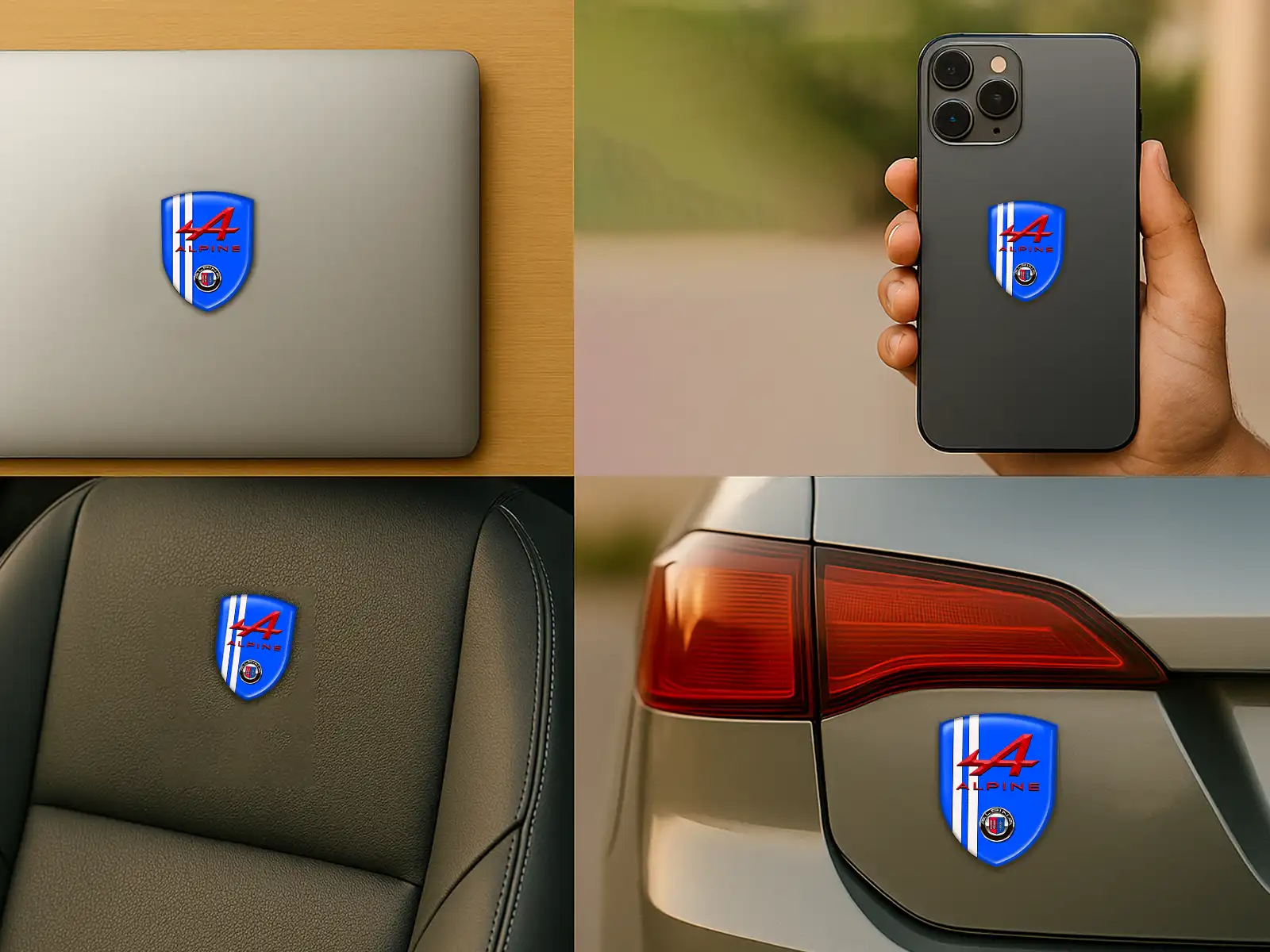 Alpina Silikonsticker Auto Edition Hochwertig Anpassbar